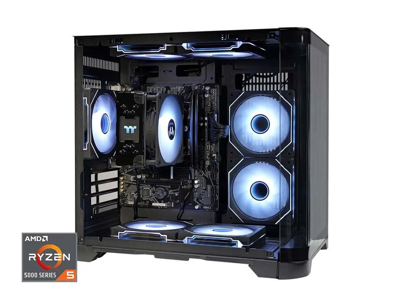Gaming Desktop: Ryzen 5 5600GT, 16GB DDR4, 1TB NVMe SSD, Windows 11, ARGB