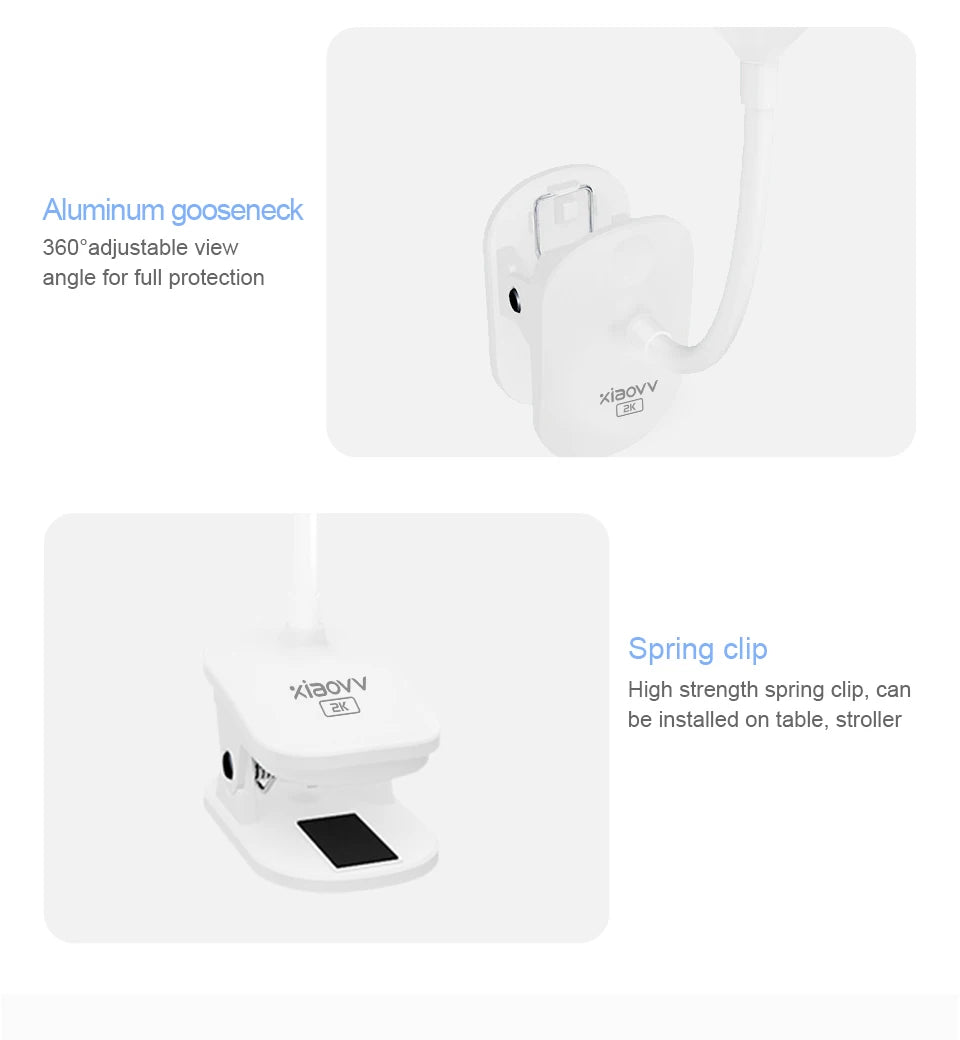 2K Smart Home Camera for Pets/Babies