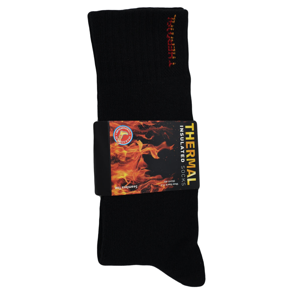 Men's Thermal Insulated Socks: Odor-Free, Seamless Toe, and Reinforced Heel (Fits Shoe Size 8-11.5)