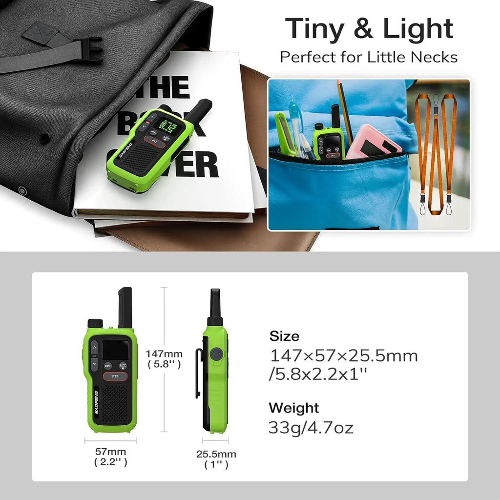 License-Free Walkie Talkies for All Ages: Rechargeable & Long Range