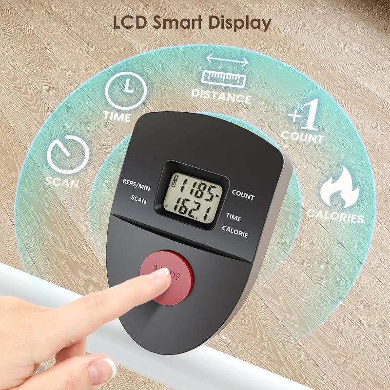 Compact Folding Stair Master: Full-Body Cardio Workout with Adjustable Handlebars and Pedals