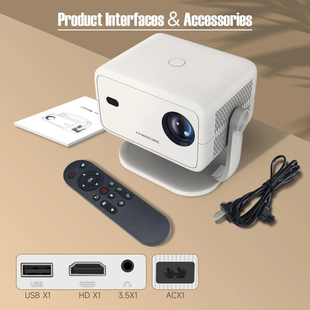 4K Projector Home Cinema Auto Focus and Portable for the Outdoors