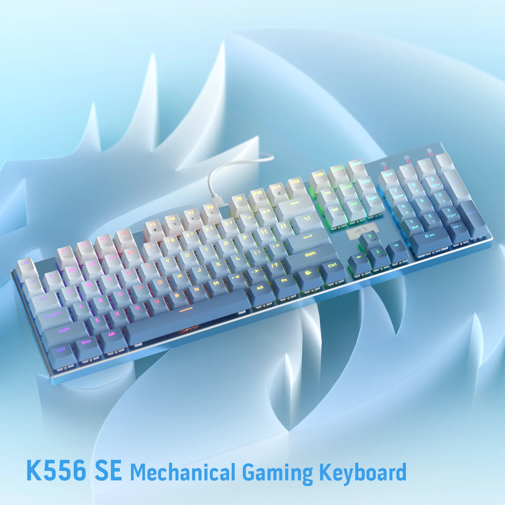 Wired Mechanical Gaming Keyboard with 104 Keys and a Hot-Swap Linear Quiet Red Switch