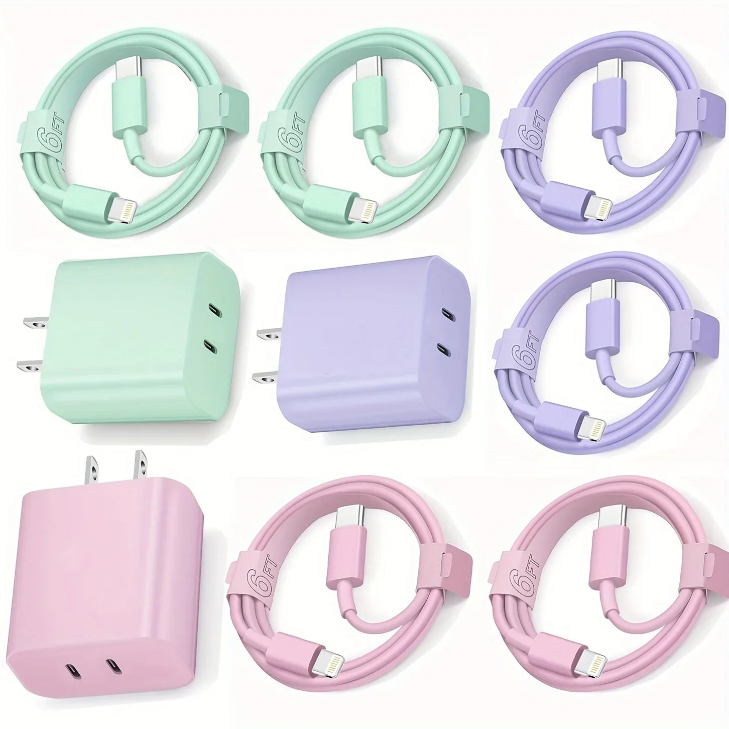 6 Feet Fast Charging Kit for iPhone 14/13/12/11/XS/XR