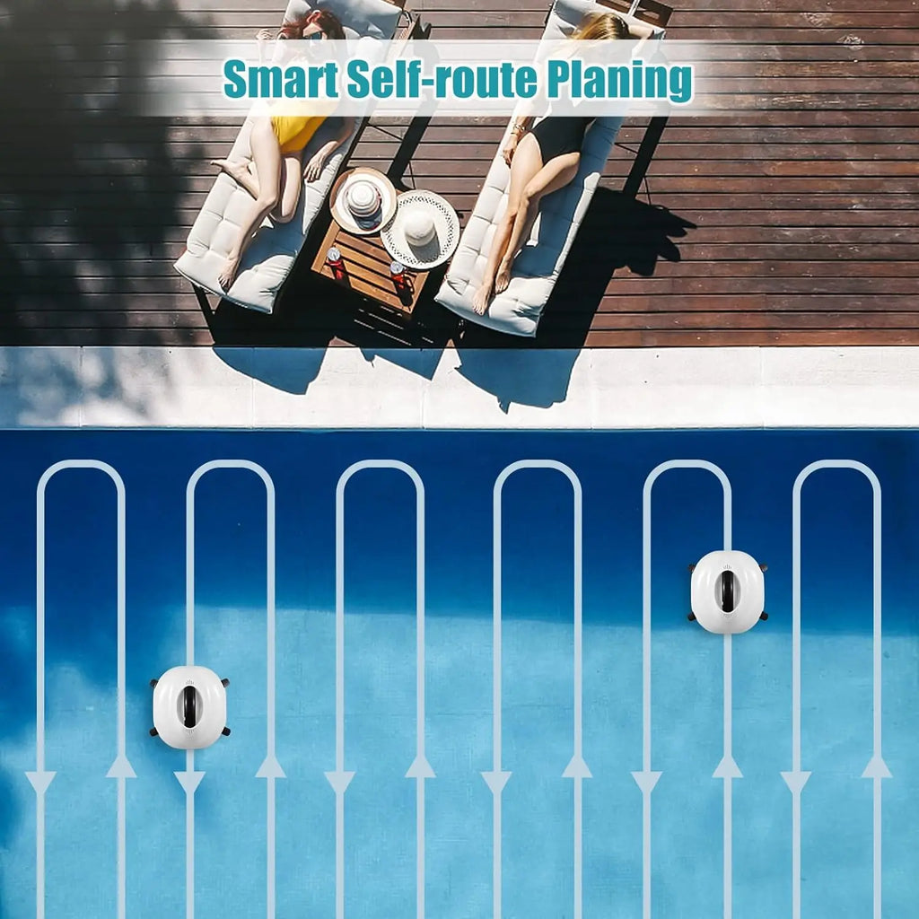Auto-Parking Robotic Cordless Pool Vacuum (120 Mins Runtime, Fast Charge)