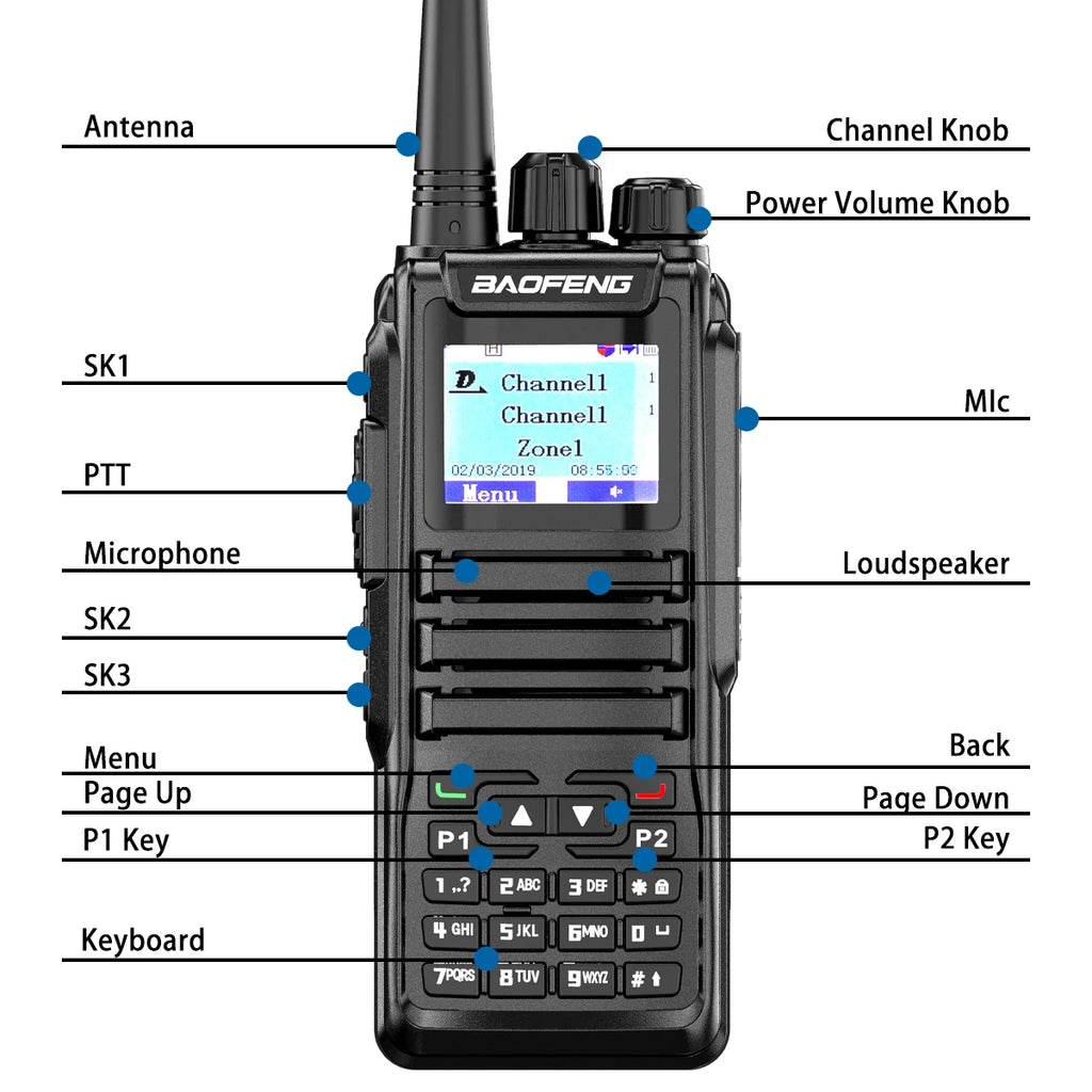GPS Dual-Band Walkie Talkie (Analog & Digital)
