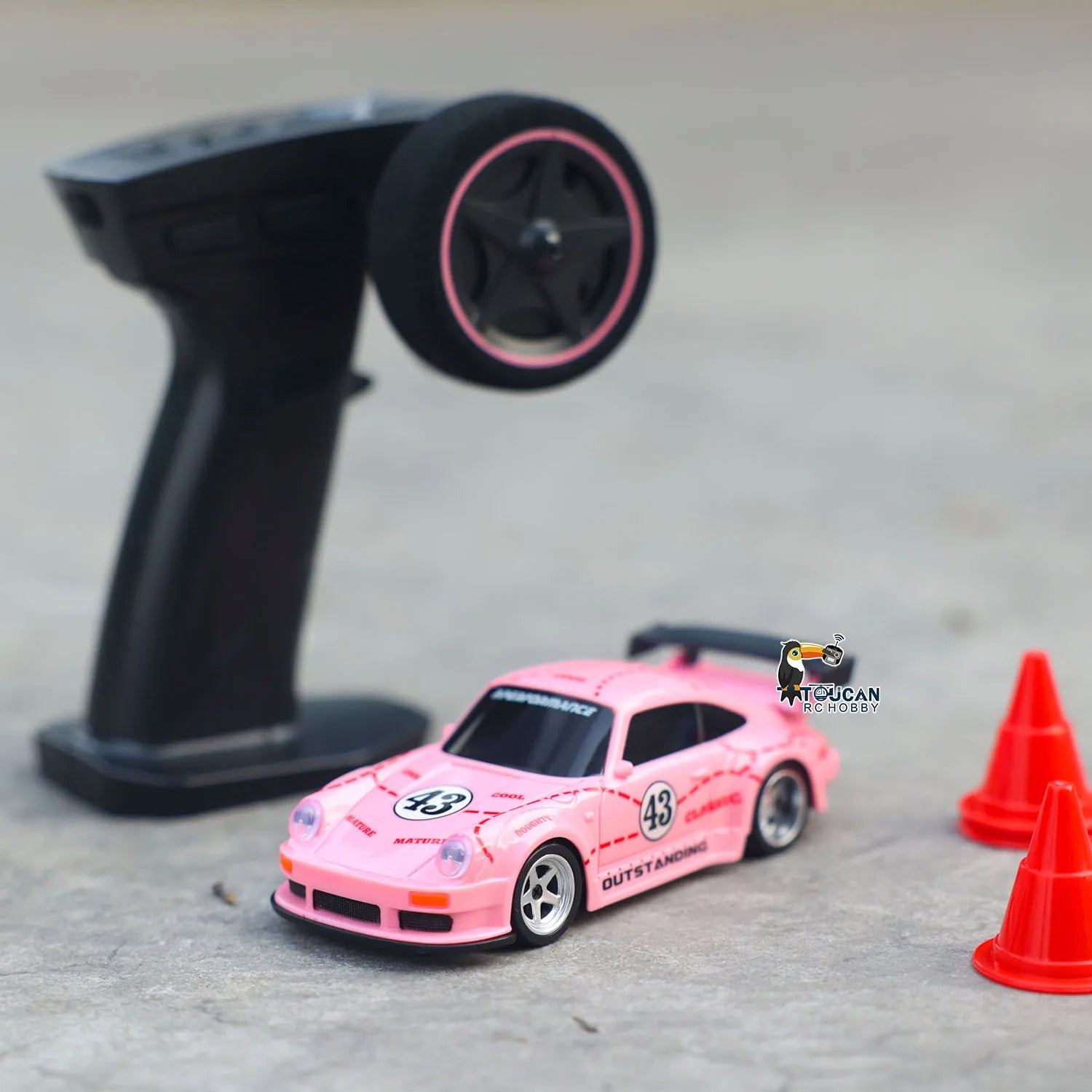 High-Speed 4WD RC Drifting Car (1:43 Scale)