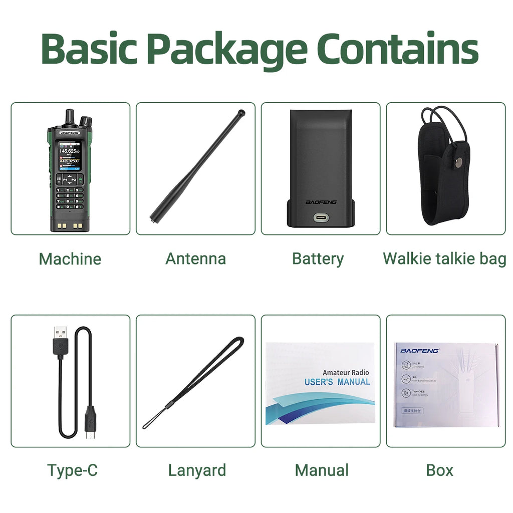 Powerful 10W Ham Radio with GPS, Bluetooth & 2.0" Screen