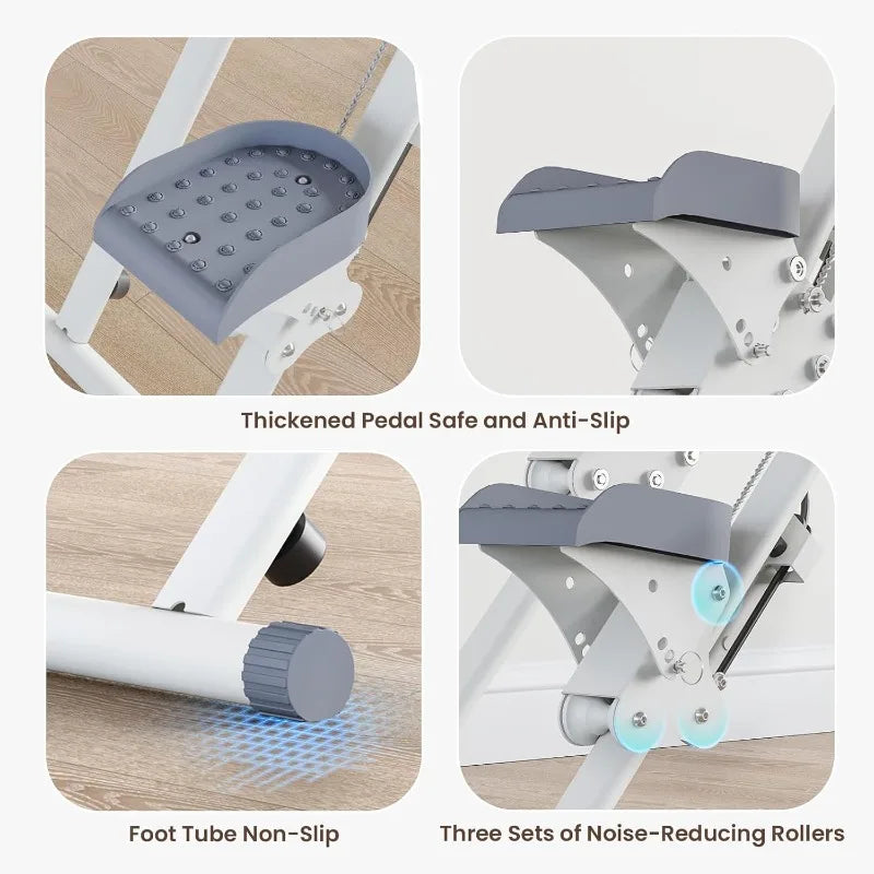 Compact Folding Stair Master: Full-Body Cardio Workout with Adjustable Handlebars and Pedals
