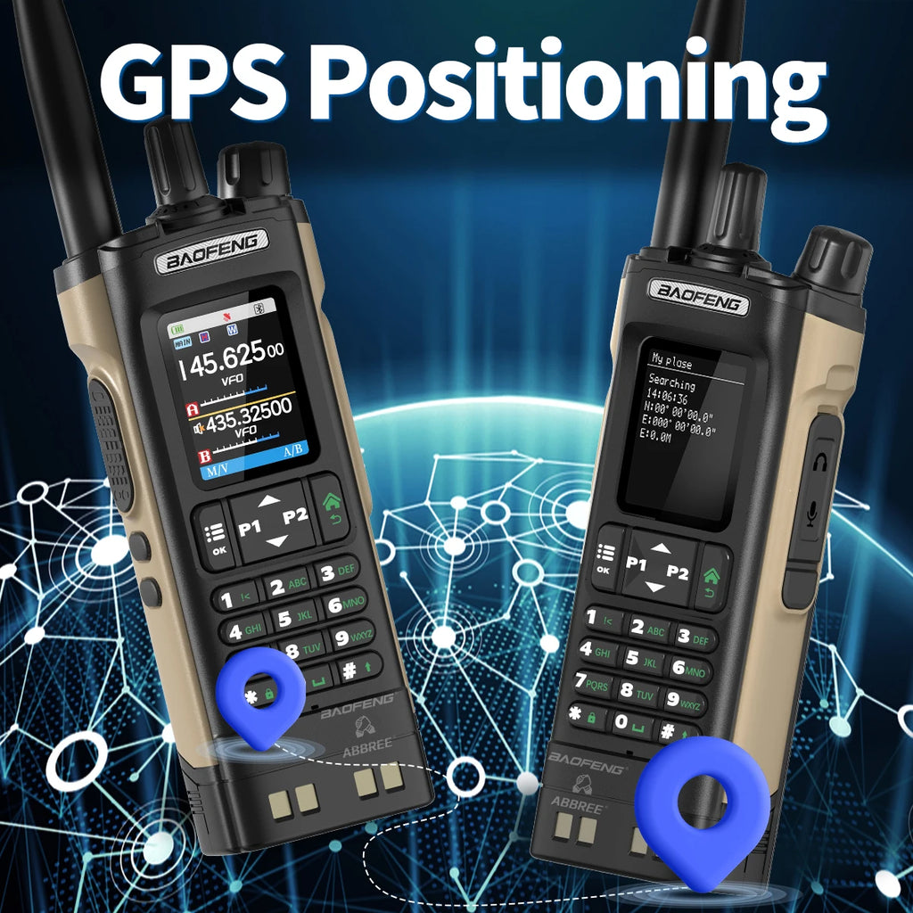 Powerful 10W Ham Radio with GPS, Bluetooth & 2.0" Screen