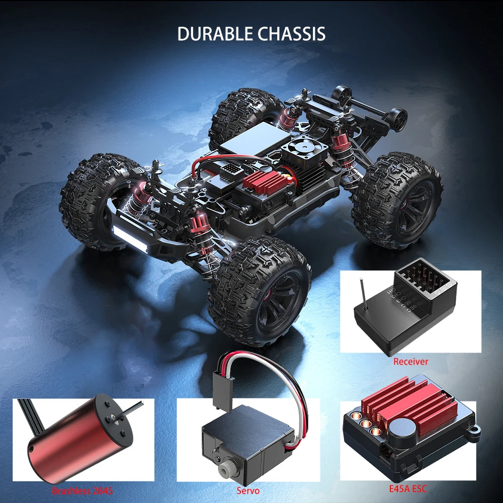 HYPER GO 1/16 Scale RC Racing Truck (70KM/h, 4WD Brushless)