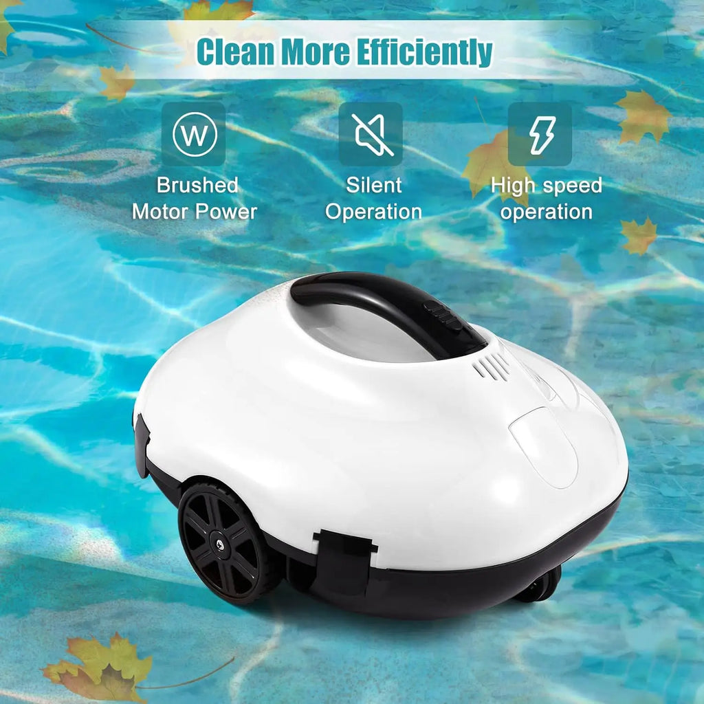 Auto-Parking Robotic Cordless Pool Vacuum (120 Mins Runtime, Fast Charge)