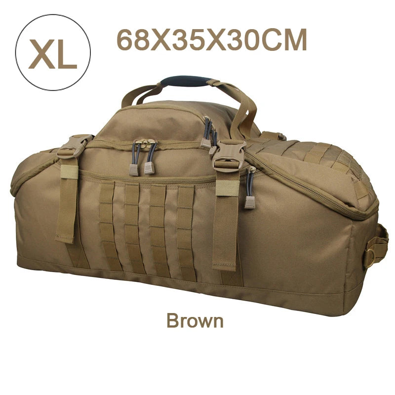 Tactical Duffle Bag (30L-80L): Ideal for Gym, Travel & Outdoors