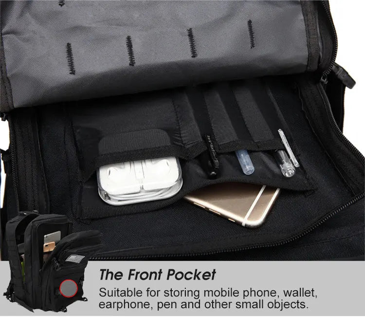 Multi-functional 25L/45L Tactical Backpack: Waterproof & Durable