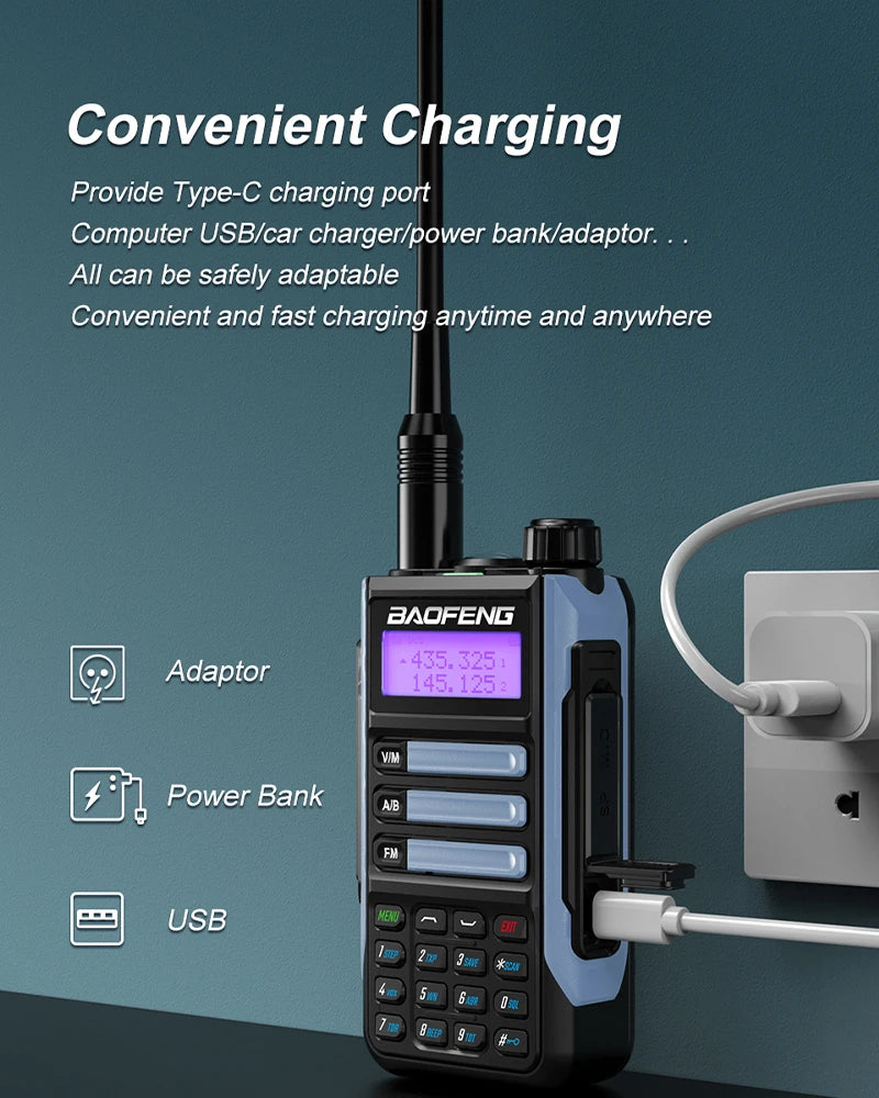 High-Power Dual-Band Two-Way Radio for Long-Range Use
