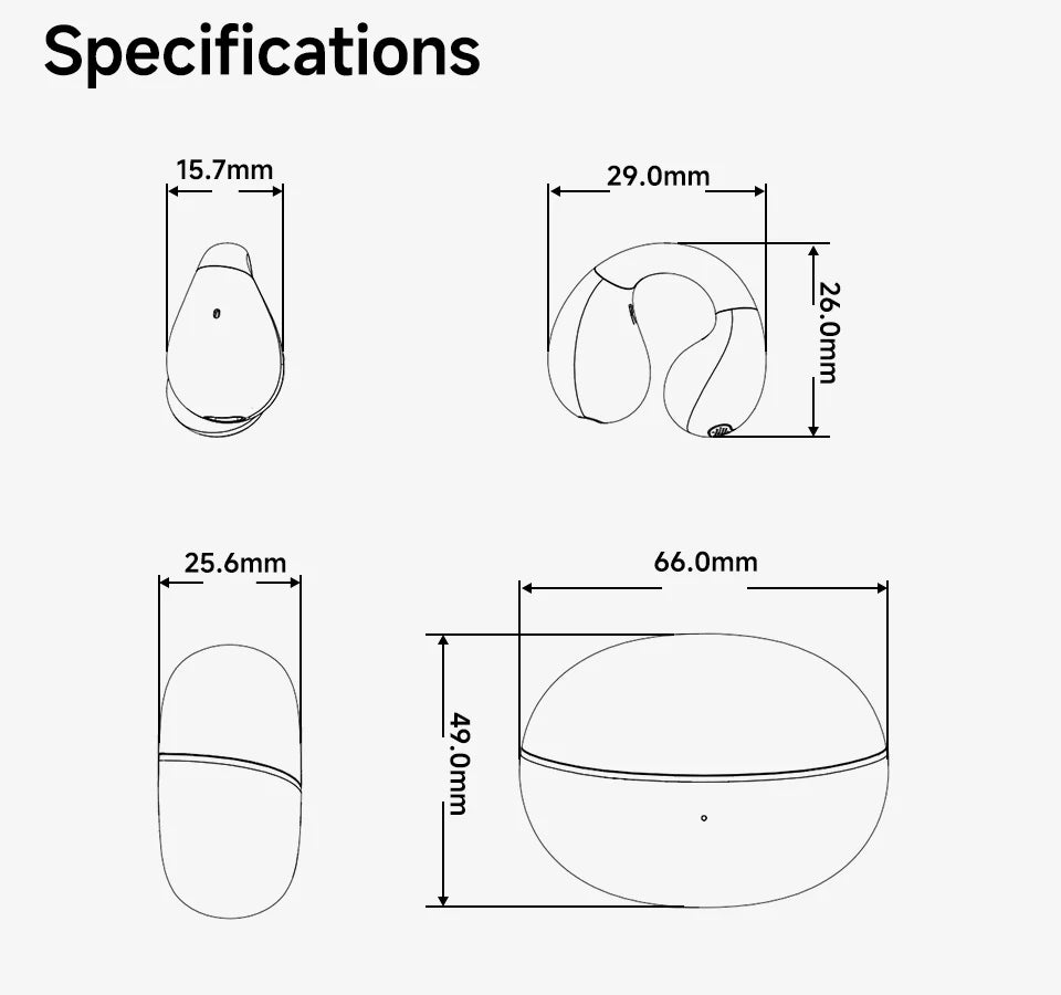 Wireless Ear Clip Earphones: Sport, Open-Ear & Dual-Connect