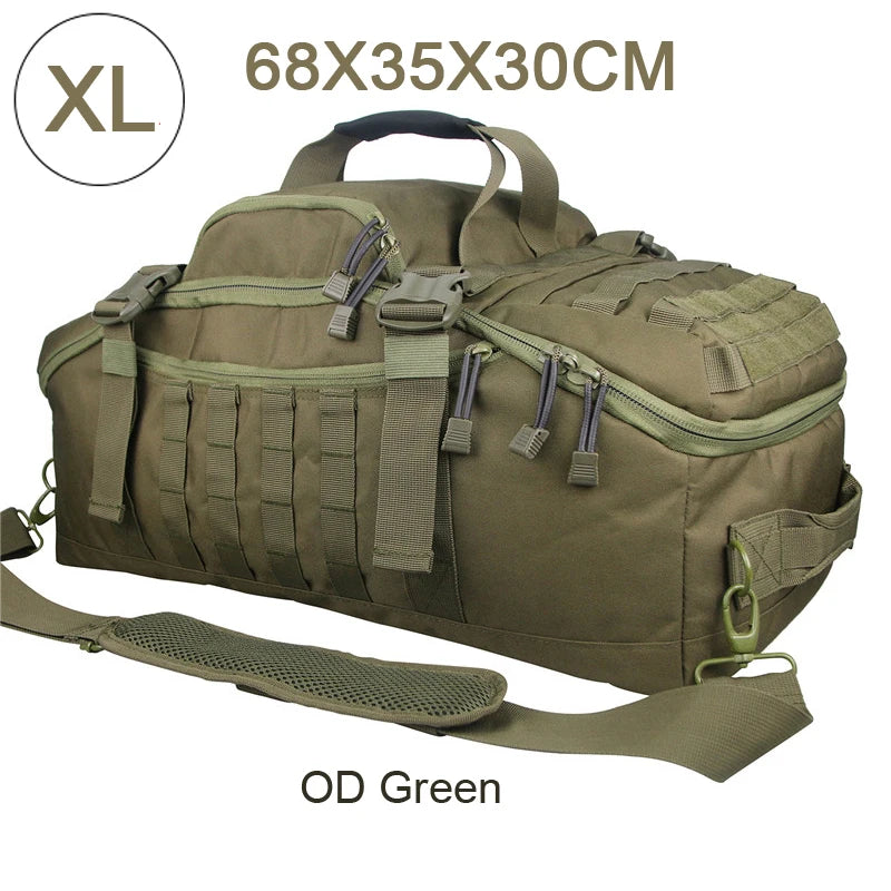 Tactical Duffle Bag (30L-80L): Ideal for Gym, Travel & Outdoors
