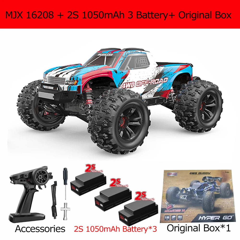 HYPER GO 1/16 Scale RC Racing Truck (70KM/h, 4WD Brushless)