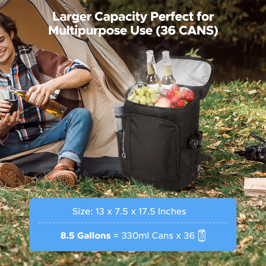 Leakproof 35-Can Cooler Backpack for Outdoor Adventures