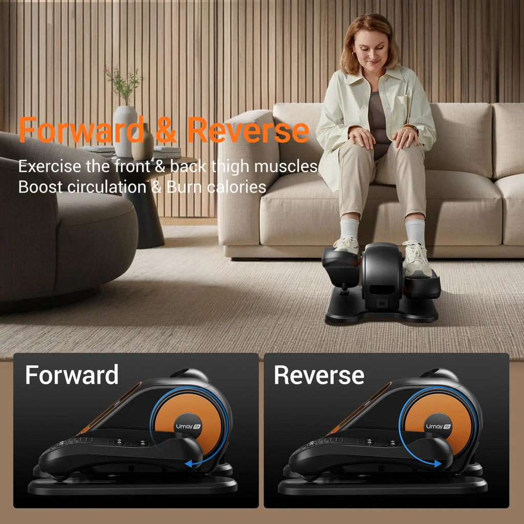 Compact Seated Elliptical for Seniors (Electric & Remote-Controlled)