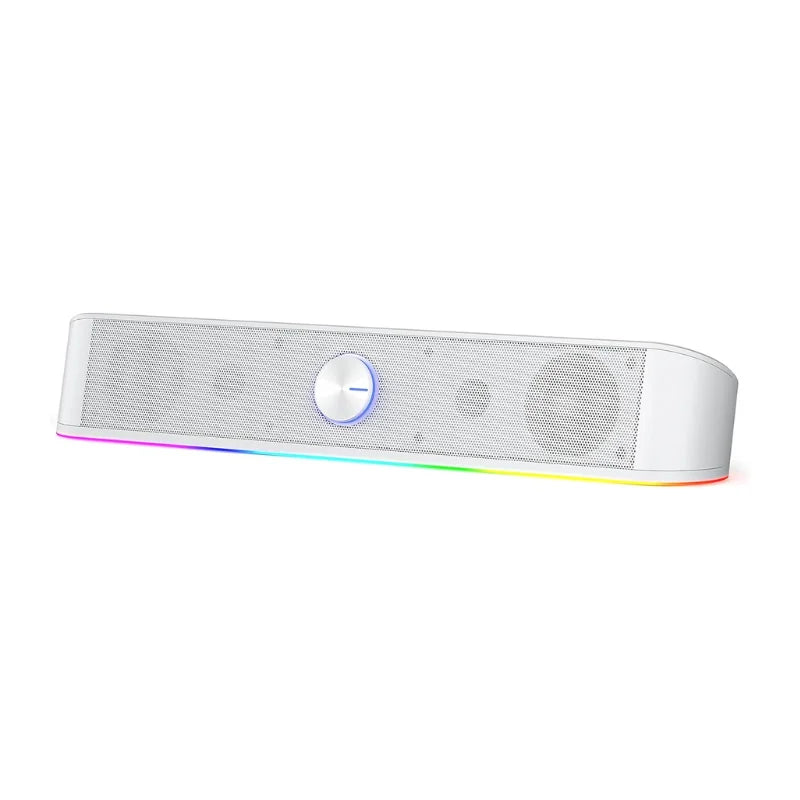 Desktop Soundbar/Computer Speaker with Dynamic RGB Audio