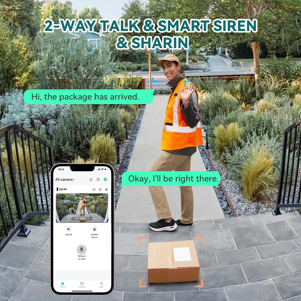 AI Smart 1080P WiFi Doorbell