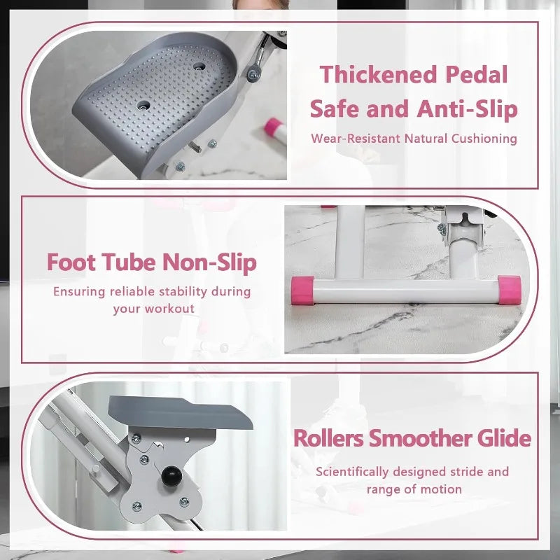 Home Stair Stepper & Climber for Cardio Workout with Adjustable Handlebars