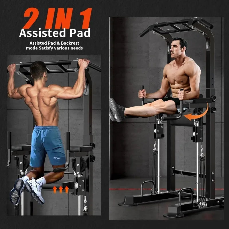 Adjustable Power Tower for Home Gym