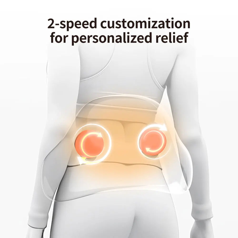 Heated Kneading Massage Pillow with Multi-Level Control for Full Body Pain Relief