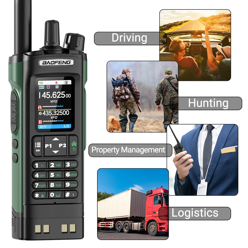 Powerful 10W Ham Radio with GPS, Bluetooth & 2.0" Screen