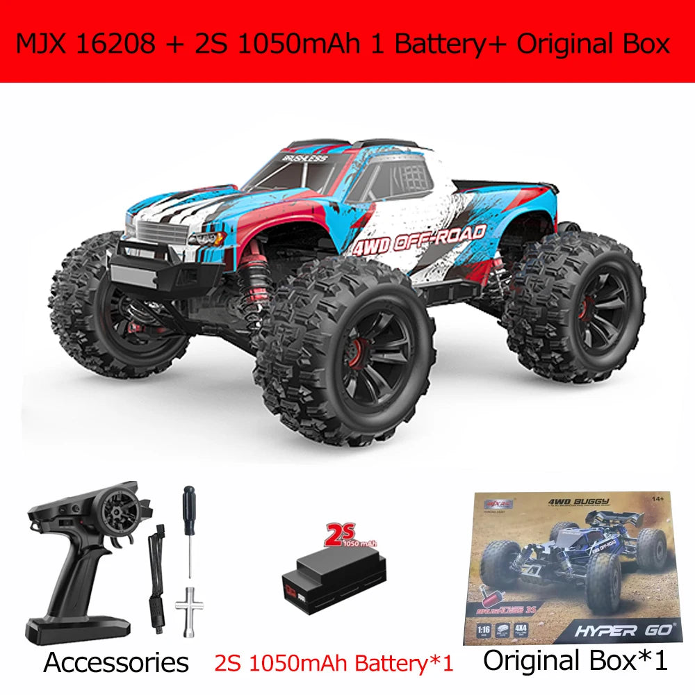 HYPER GO 1/16 Scale RC Racing Truck (70KM/h, 4WD Brushless)
