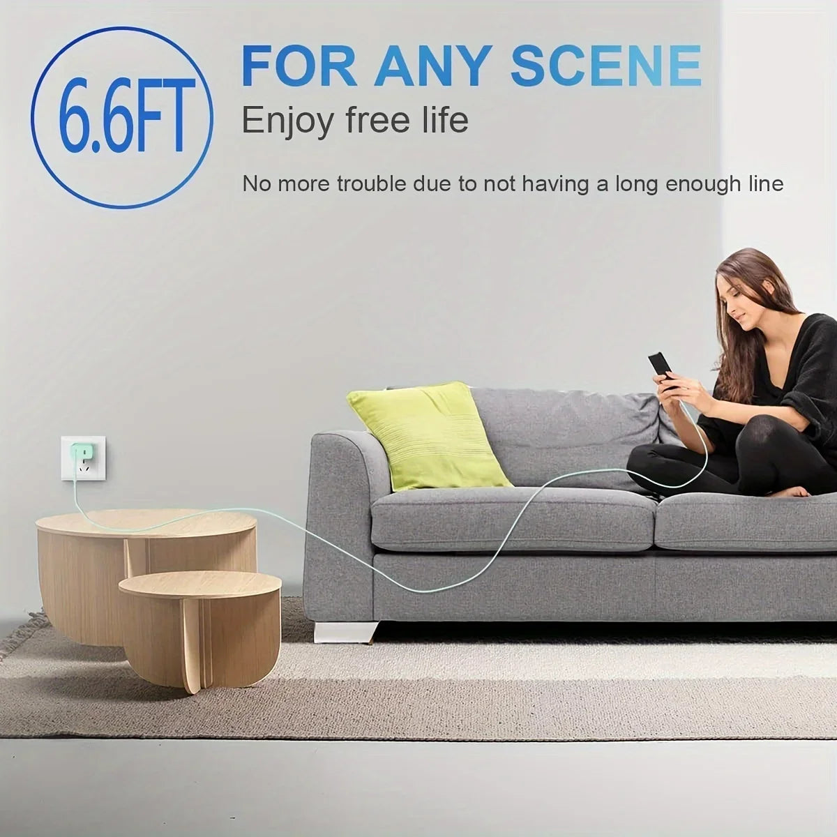 6 Feet Fast Charging Kit for iPhone 14/13/12/11/XS/XR