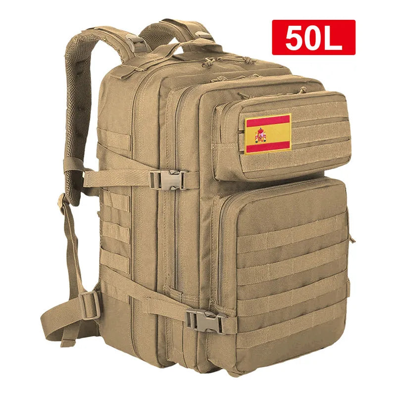 Multi-functional 25L/45L Tactical Backpack: Waterproof & Durable