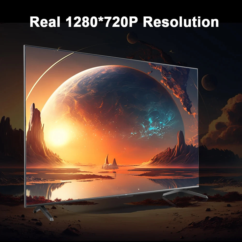 Android 11 Portable Home Cinema Projector with 180° Rotation & WiFi 6