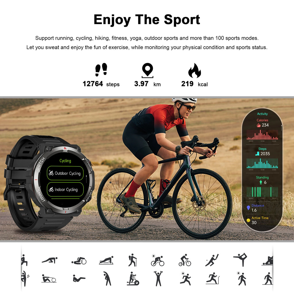 HD Smartwatch for Fitness, Calls & All-Day Wear