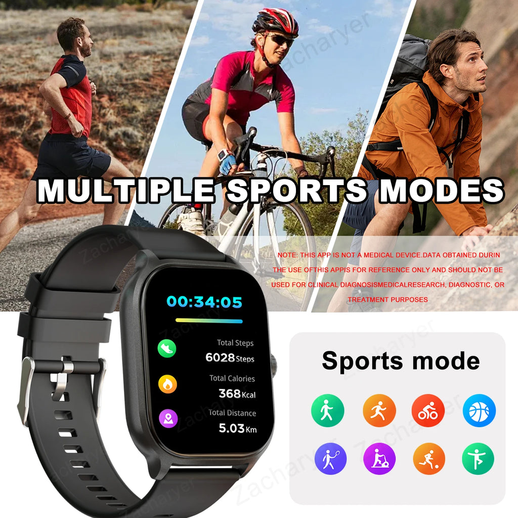 Smartwatch with Call & Multi-Sport Tracking for iPhone/Android