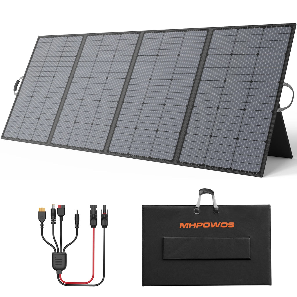 Lightweight & Foldable Solar Panel for Outdoor Power with 110W/220W/400W