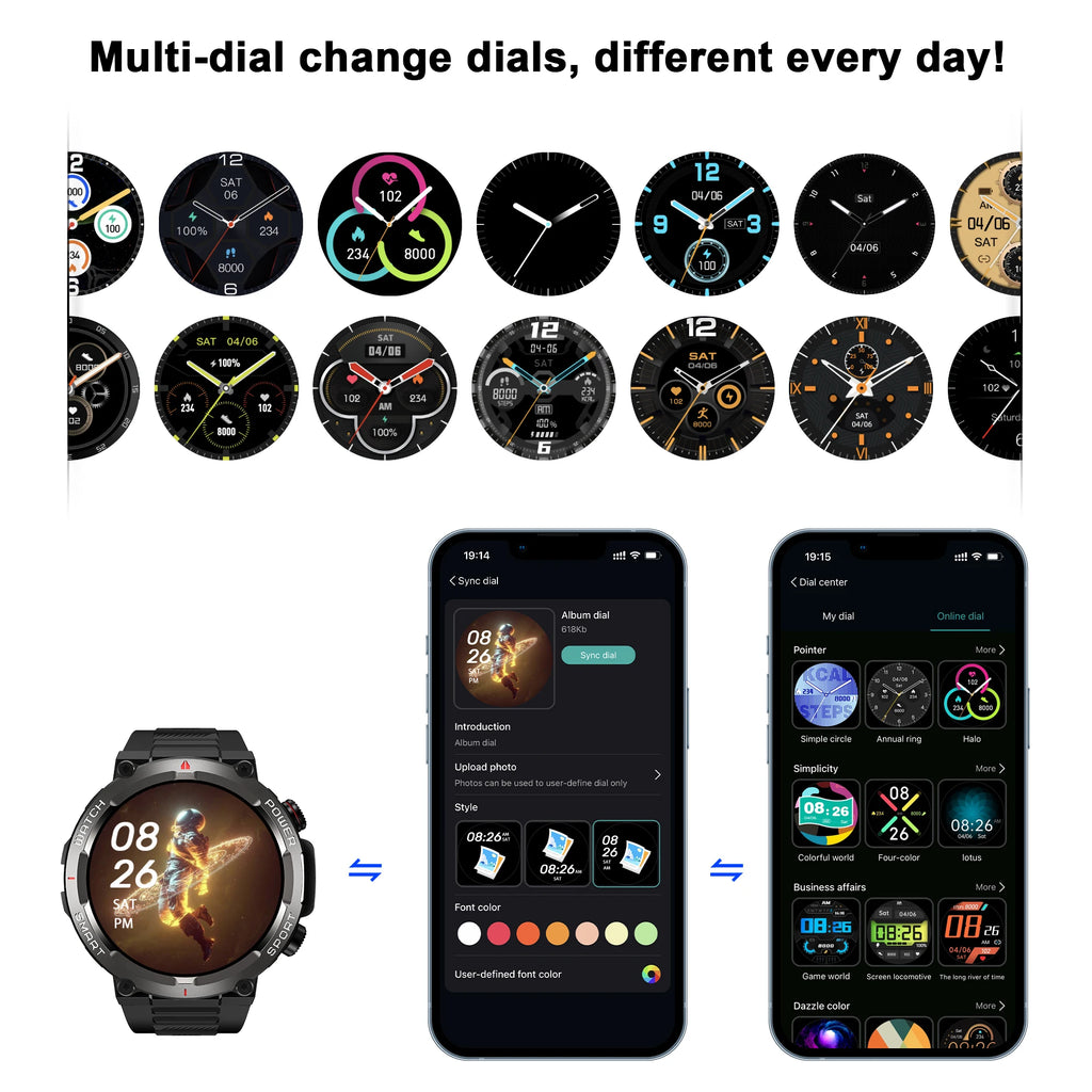 HD Smartwatch for Fitness, Calls & All-Day Wear