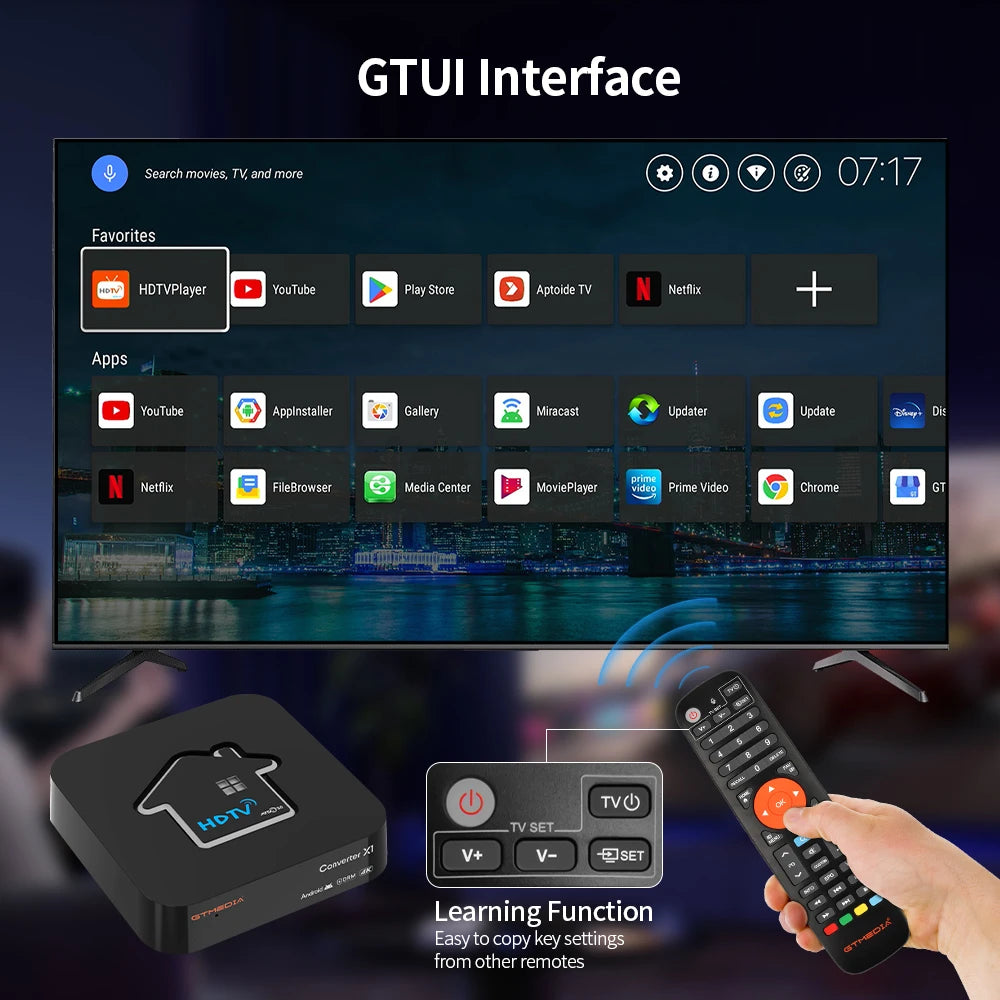 X1 Android TV Box: 4K ATSC 3.0 Tuner with Dual Wi-Fi