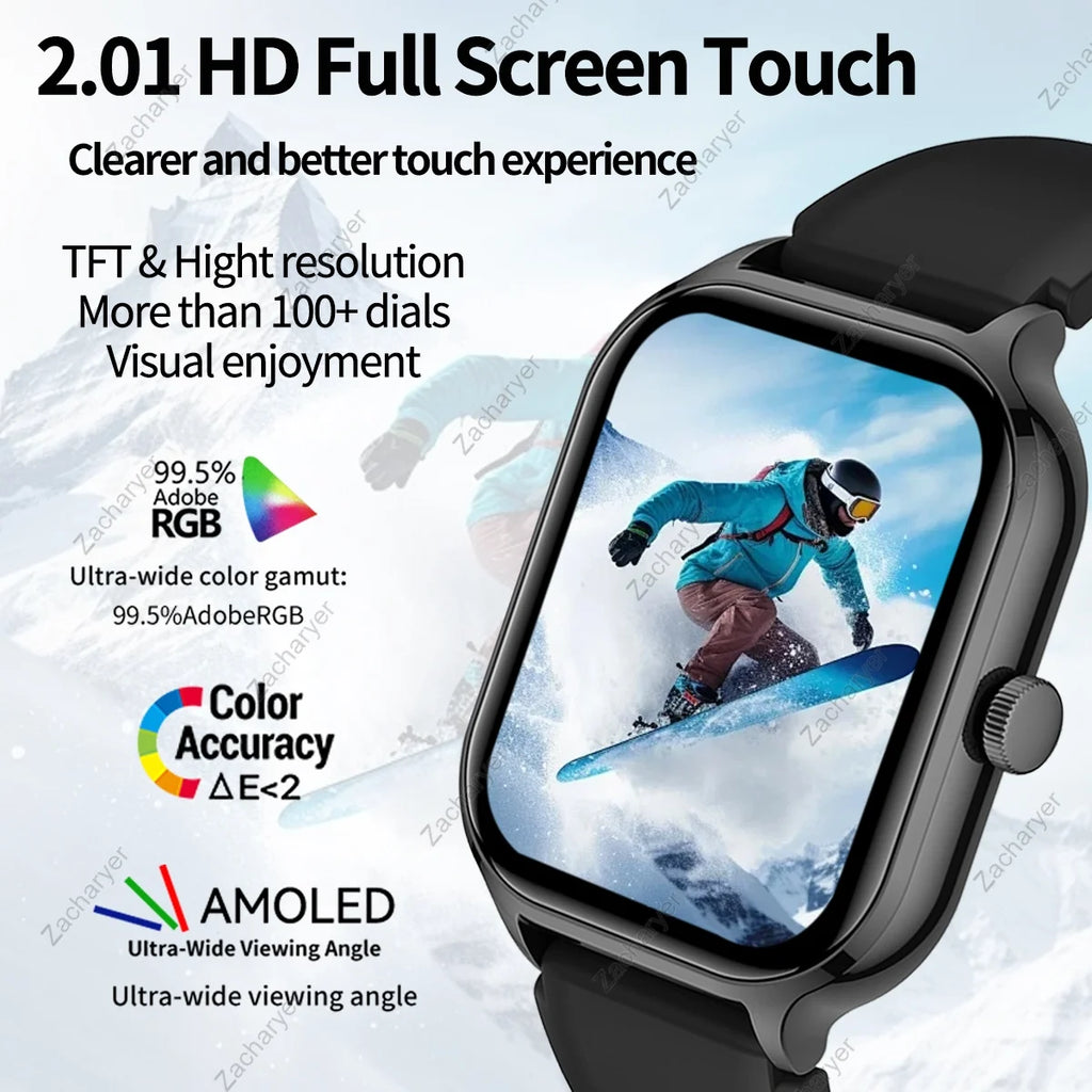 Smartwatch: Call, Message, Multi-Sport modes