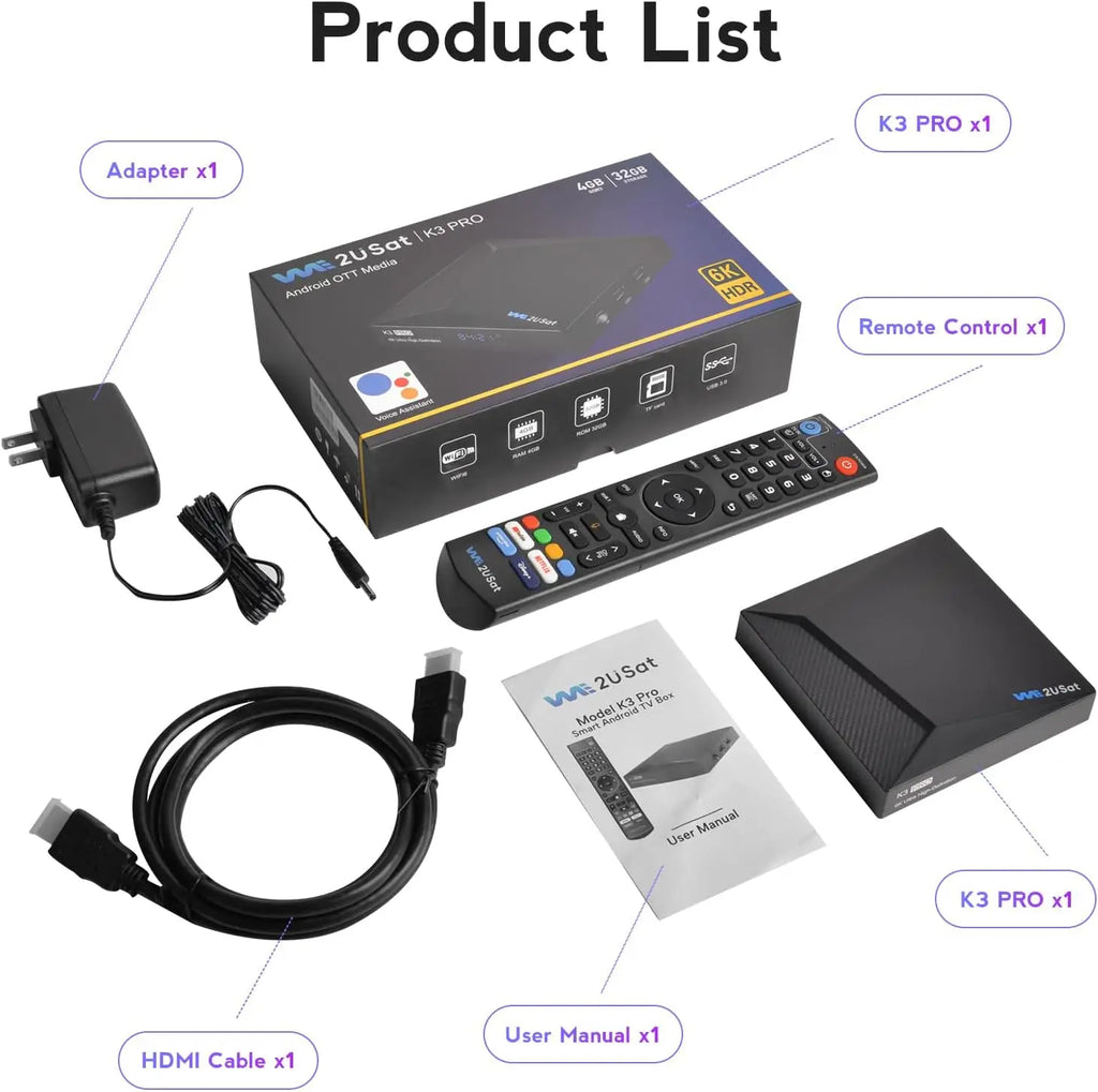 Pro Android 10 TV Box: 4GB RAM, 32GB Storage, 6K HDR