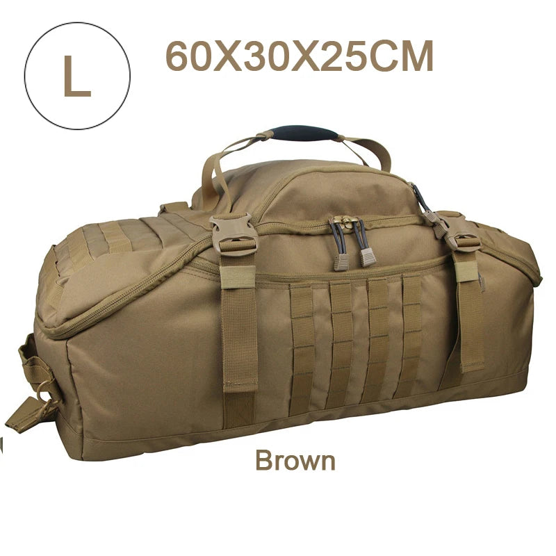 Multi-Size Tactical & Hiking Duffel Backpack (35L-80L)