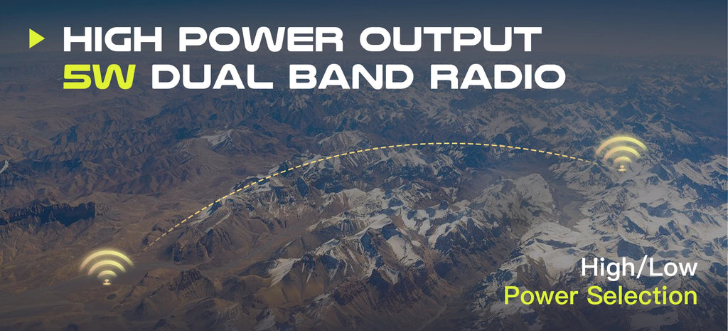 Long-Range Walkie Talkie for HAM & Air Bands with Easy App Programming