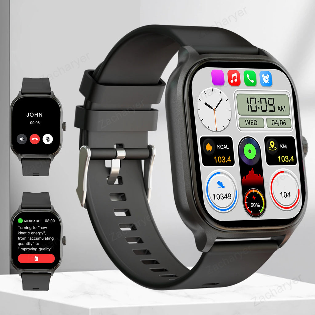 Smartwatch with Call & Multi-Sport Tracking for iPhone/Android
