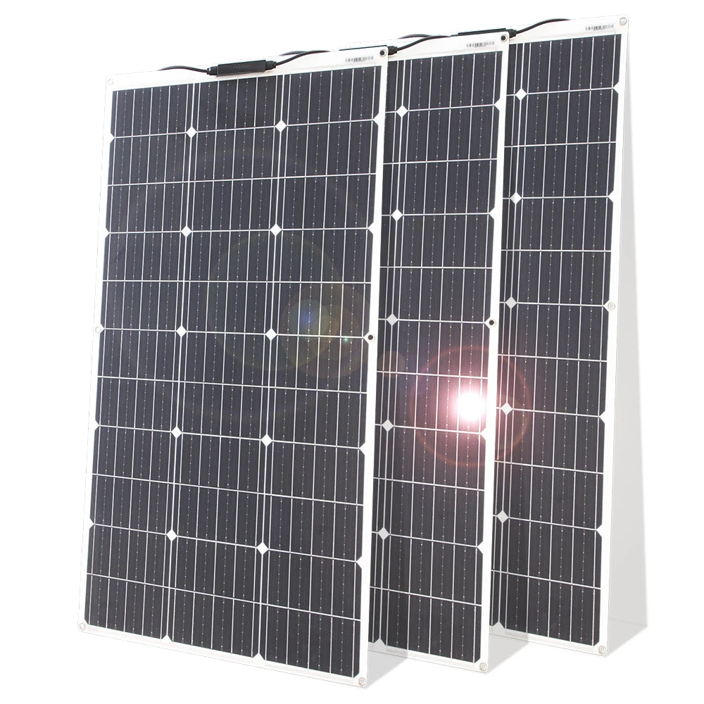 Flexible 12V Solar Panel Kit for RV & Camping (100W/200W)