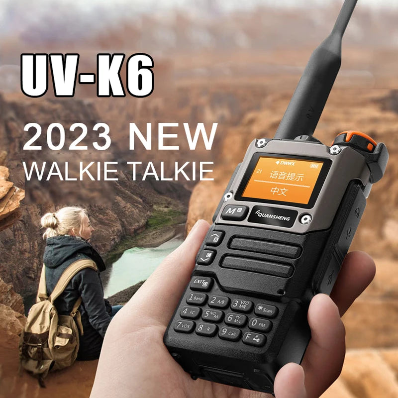 5W Dual-Band Two-Way Radio Walkie Talkie with USB-C Charging and NOAA Weather