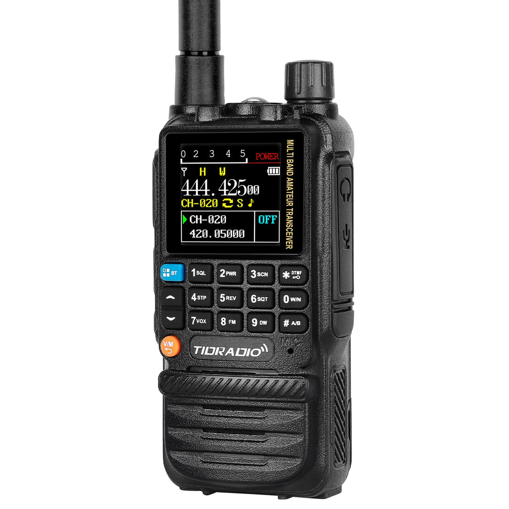 Long-Range Walkie Talkie for HAM & Air Bands with Easy App Programming