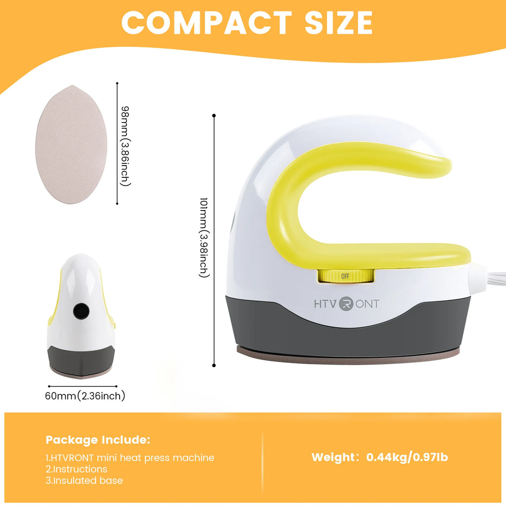 DIY Mini Heat Press for T-shirts, Shoes, Bags, & Hats