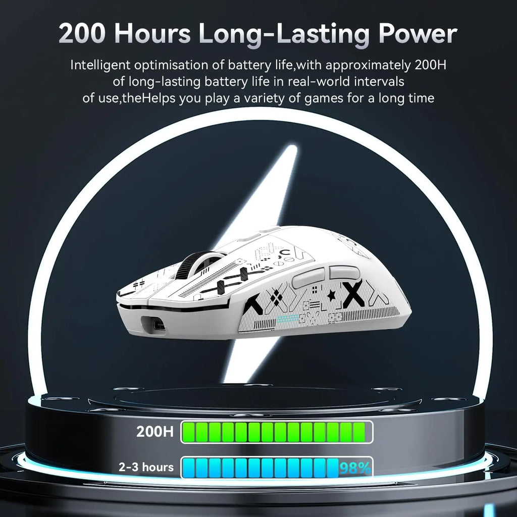 Lightweight Wireless Gaming Mouse with RGB Backlight and Charging Base