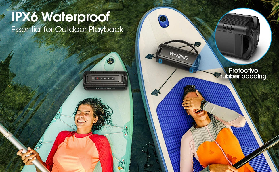 Durable Portable Outdoor Bluetooth Speaker: 30W Loud Sound, Waterproof, and a 24-Hour Battery